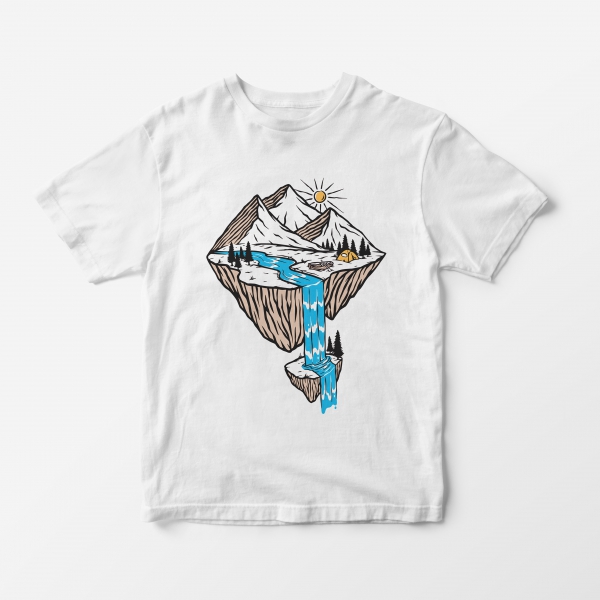 Тениска с Планини и Водопади / Mountains and Waterfalls